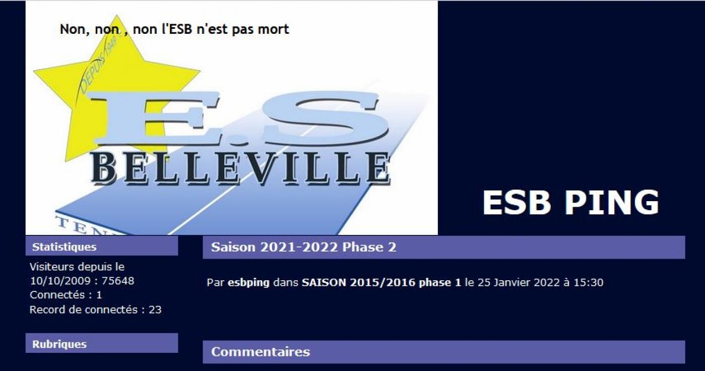 Accès direct au blog de l'ESBV